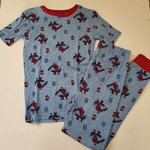 Marvel Spider-man Size 10 2 Piece Pajama Set Short Sleeve And Pants New Comics